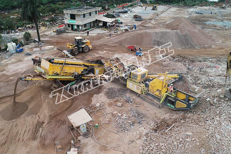 移動破碎站如何破碎篩分建筑垃圾？